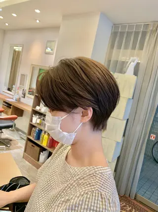 ショート カラー 髪質改善＊韓国ヘア＊ レイヤー＊IBUKIのヘアスタイル