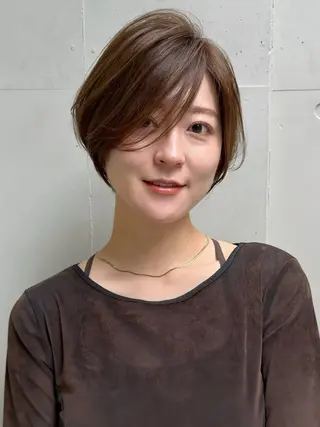 ショート SALOWIN表参道ANNEX店所属・1日数名限定/似合わ ショート+艶カラー✨のヘアスタイル