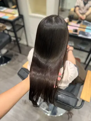 ロング カラー 艶髪レイヤー上田 紗也🇰🇷💗のヘアスタイル