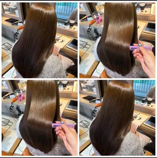 ロング カラー 艶髪×透明感カラー ののかのヘアスタイル