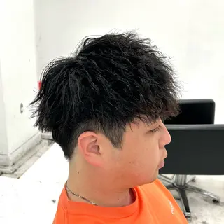 ショート パーマ メンズ 【メンズパーマ特化】 🍏網中勇喜のヘアスタイル