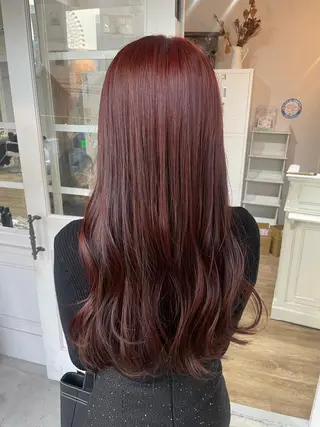 ロング カラー ヘアアレンジ 酸性縮毛矯正 梅田茶屋町 Juriのヘアスタイル