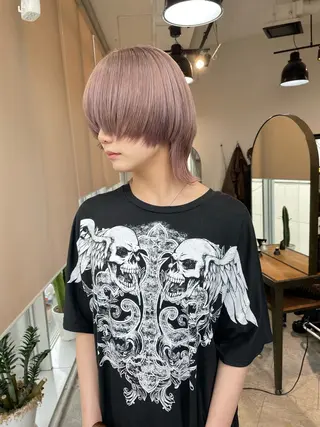 ショート カラー 💜ハイトーン💛 マジカルかいちゃんのヘアスタイル