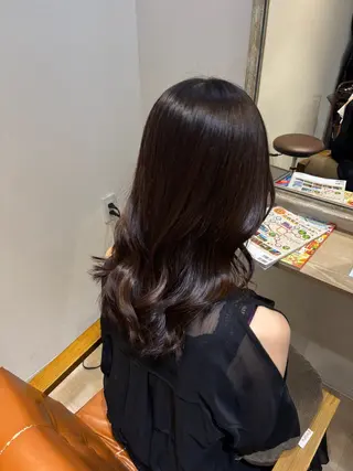 セミロング カラー 蛍池/撮影モデル/ カノンのヘアスタイル