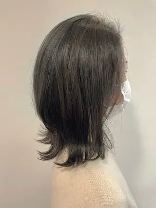 ミディアム カラー ショート ボブ✂︎ 髙梨  遥のヘアスタイル