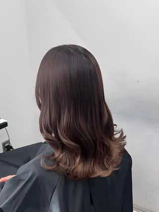 カラー セミロング 【公式】amble luxe池袋東口🩷のヘアスタイル