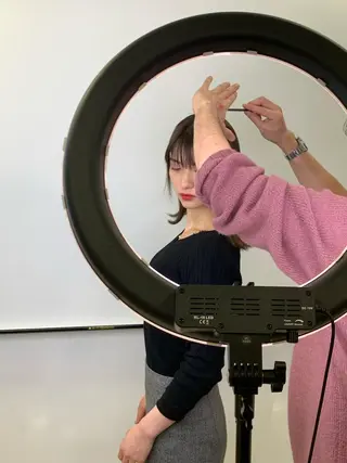 セミロング 今野 美栄のヘアスタイル