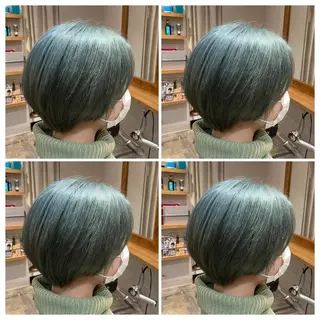 ショート カラー 髪質改善 艶髪矯正 エクステ かいり✂️のヘアスタイル