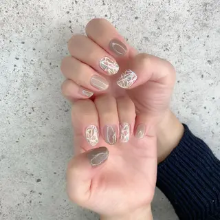 ショート カラー パーマ ヘアアレンジ メンズ キッズ ネイル マツエク・マツパ Salon Ｋのネイルデザイン