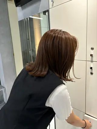 セミロング 飯ヶ谷 成海のヘアスタイル