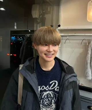 ショート カラー メンズ 木藤 優杏のヘアスタイル