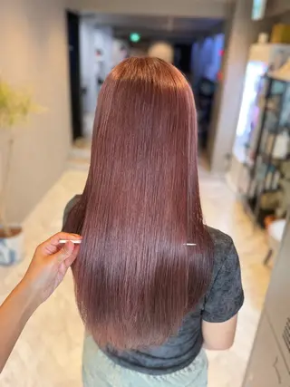 ロング ハイトーンカラー 縮毛矯正/ジャックのヘアスタイル