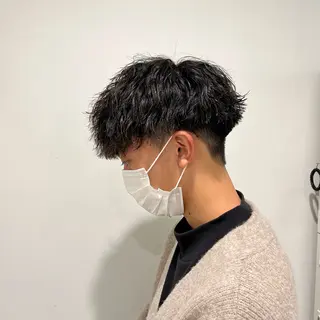 ショート カラー パーマ ヘアアレンジ メンズ キッズ 🔷横浜1のパーマ 職人🔷将太郎のヘアスタイル