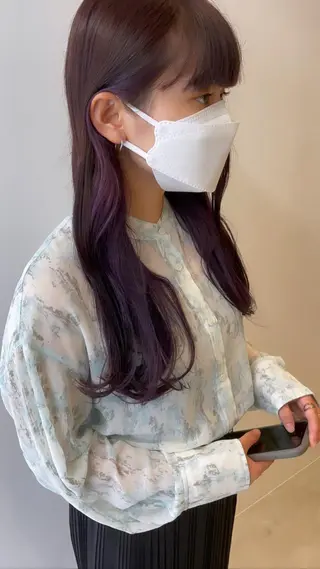ロング カラー 🦋うる艶透明感ヘア 今井達也のヘアスタイル