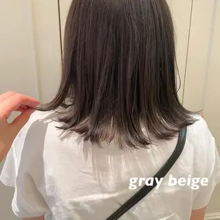 ミディアム カラー 大久保 愛のヘアスタイル
