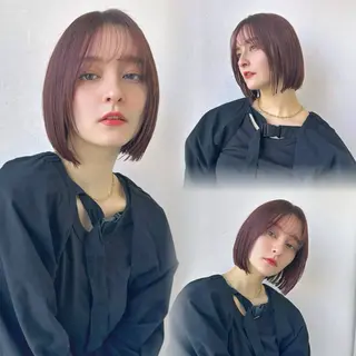 ショート カラー 赤みなしカラー/梅田 /レイヤー/IORIのヘアスタイル