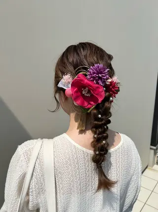 ヘアアレンジ 溝端 美紀のヘアスタイル