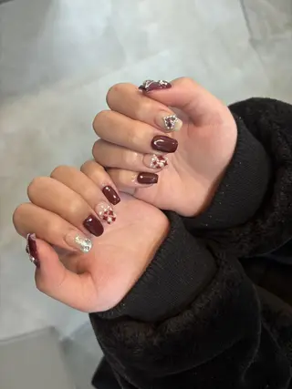 ネイル Mai :矢場町 ニュアンス🌿アートのネイルデザイン