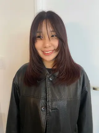 セミロング カラー ichika/福岡 /透明感カラー🤎のヘアスタイル