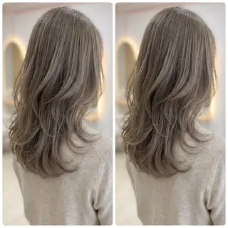 ロング 1ｍｍまでこだわる レイヤー🫧若葉🪞のヘアスタイル