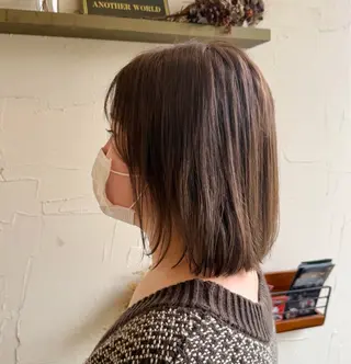 ミディアム 長沖 彩加のヘアスタイル