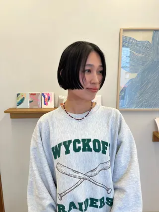 ショート yupi🐈‍⬛ レイヤー/パーマのヘアスタイル