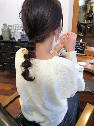 セミロング カラー ヘアアレンジ 小木曽智美 /ボブ/ショートのヘアスタイル