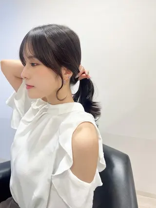 ミディアム 韓国モテhair🍑 momoのヘアスタイル
