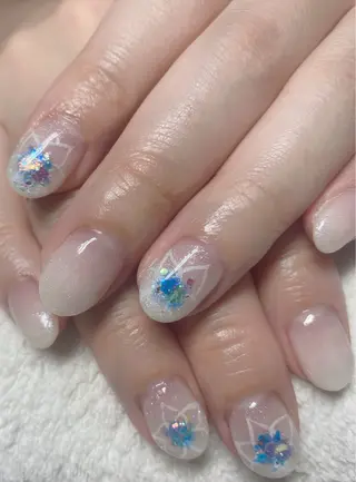 ネイル ニュアンスネイル🌈 MYU Nailsのネイルデザイン