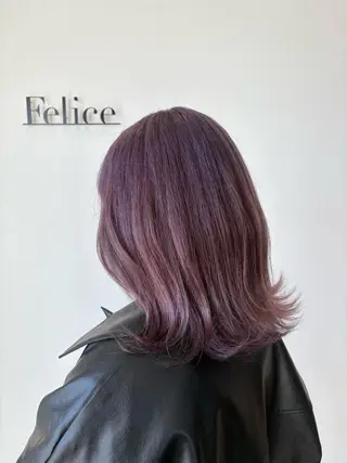 セミロング カラー 池澤 京華のヘアスタイル