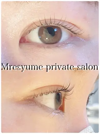 マツエク・マツパ Mresyume MAYUのマツエク・マツパデザイン