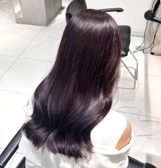 セミロング カラー 艶カラー /kokona🤍のヘアスタイル