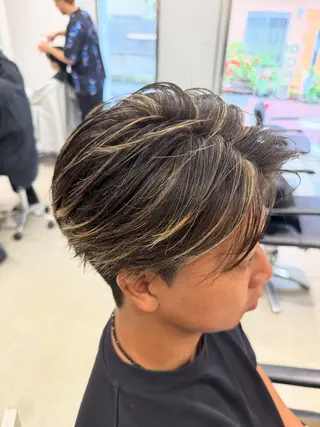 ショート カラー メンズ 髪質改善/茅ヶ崎 マツモト リョウのヘアスタイル