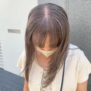 ミディアム カラー 透明感カラー/京橋/ reikoのヘアスタイル