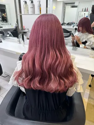 ロング カラー パーマ ヘアアレンジ メンズ キッズ 韓国系🇰🇷🩶 艶暗髪/MEIのヘアスタイル