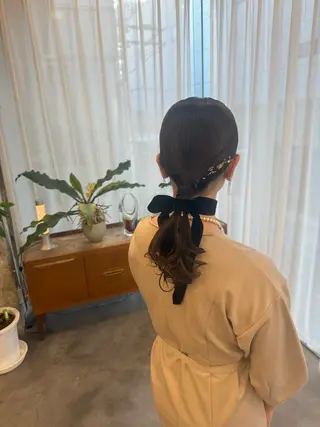 セミロング ayumi ／透明感カラーのヘアスタイル