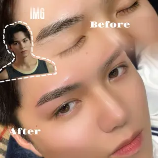 メンズ アイブロウ 𝕂𝕪𝕦𝕟𝕠 韓国風/束感/恵比寿のマツエク・マツパデザイン