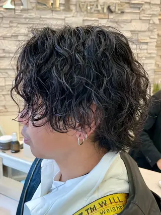パーマ メンズ メンズパーマ特化 👑店長👑間宮👑のヘアスタイル