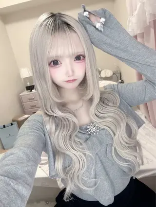 ロング カラー ハイトーンエクステ 🎩カズキ🎩のヘアスタイル