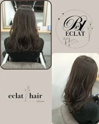 セミロング カラー eclat hairのヘアスタイル
