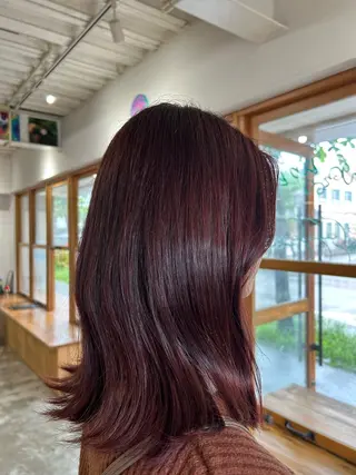 セミロング AOI✖️ BY MY SIDEのヘアスタイル