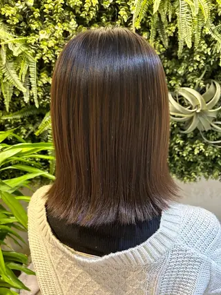 ミディアム 水谷 菜央のヘアスタイル