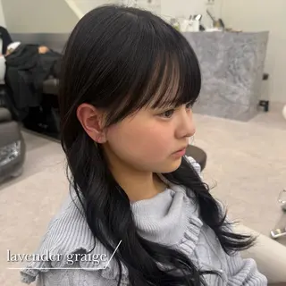 ロング カラー 縮毛矯正/ベージュ カラー🧸綾里のヘアスタイル