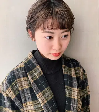 ショート カラー ウルフレイヤーカット /チヒロのヘアスタイル