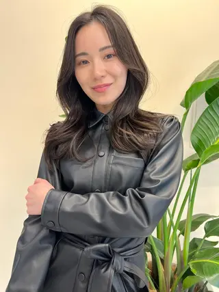 セミロング ヘアアレンジ 髪質改善/縮毛矯正 鈴木裕介のヘアスタイル