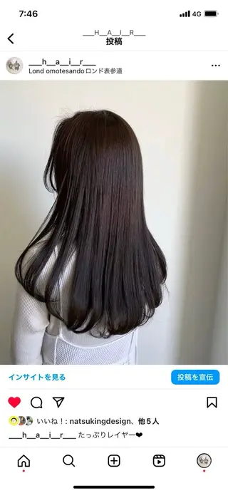 ロング Lond labのヘアスタイル