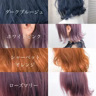 ミディアム カラー ヘアアレンジ 🌼原宿JUICE／ official🌼のヘアスタイル