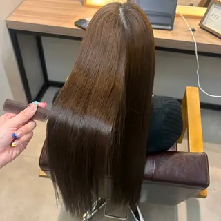 ロング カラー 髪質改善/縮毛矯正 💜COCORO💜のヘアスタイル