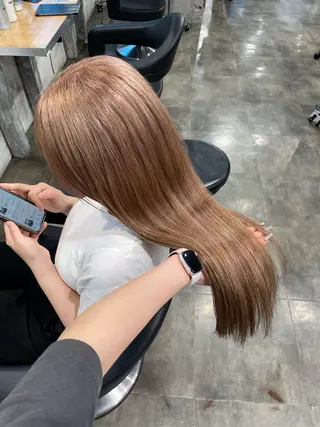 ロング カラー ハイトーン 横浜💞ミオのヘアスタイル