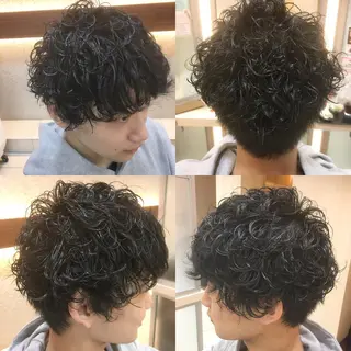 ショート パーマ メンズ 永井 大希のヘアスタイル